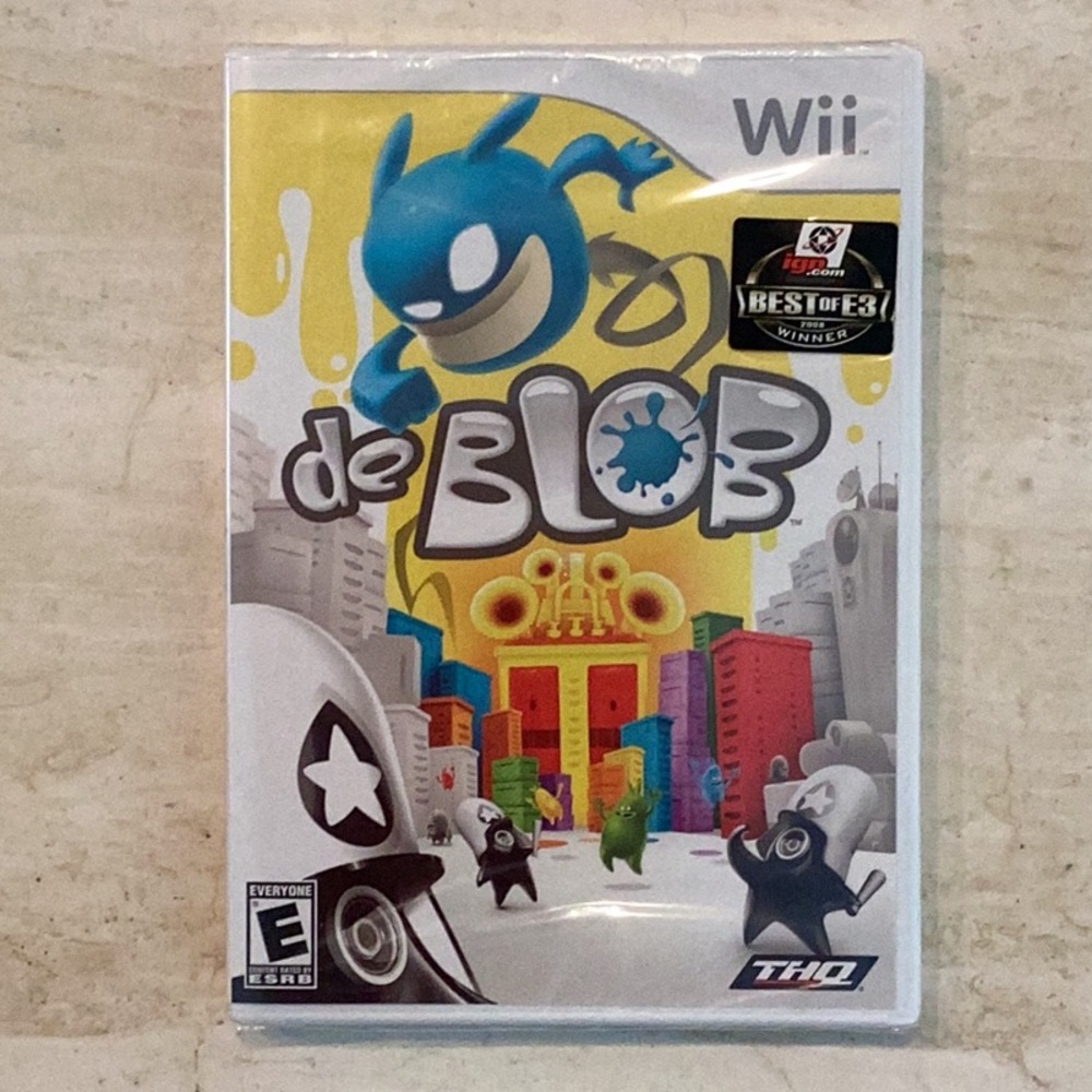 New De Blob Nintendo Wii Game Brand New Factory Sealed